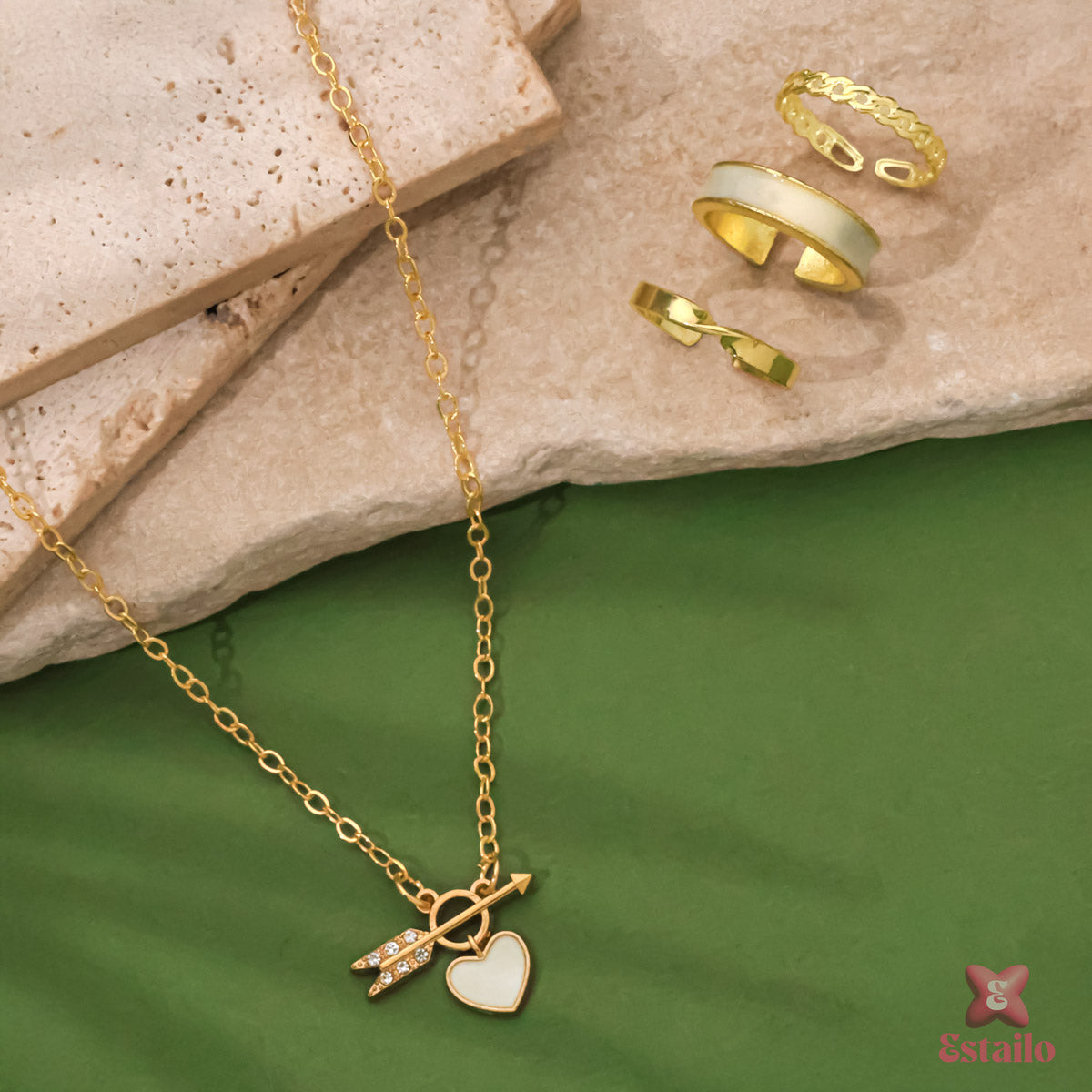 Heartfelt Arrow Jewelry Set