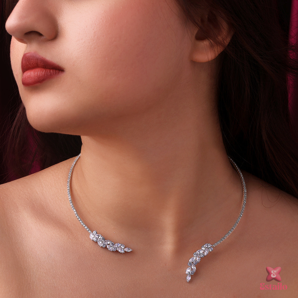 Princess Bloom Solitaire Necklace