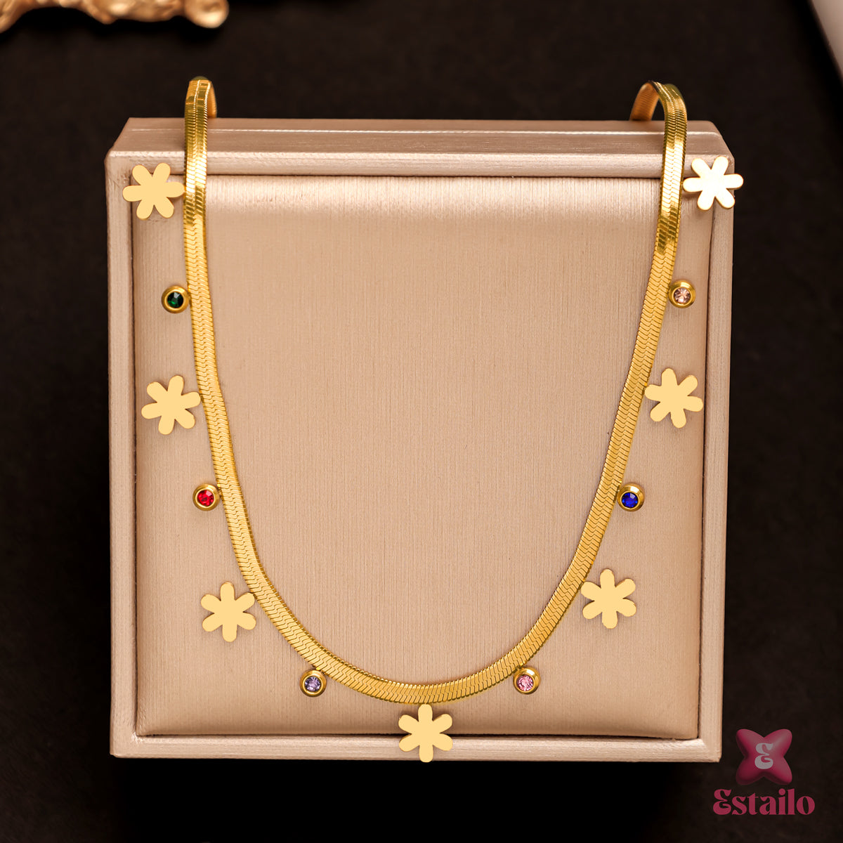 Colorful Bloom Strand Necklace