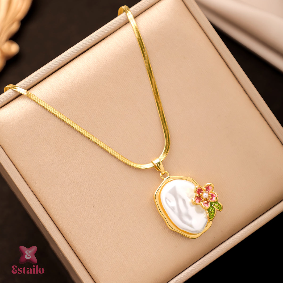 Pearl Blossom Necklace