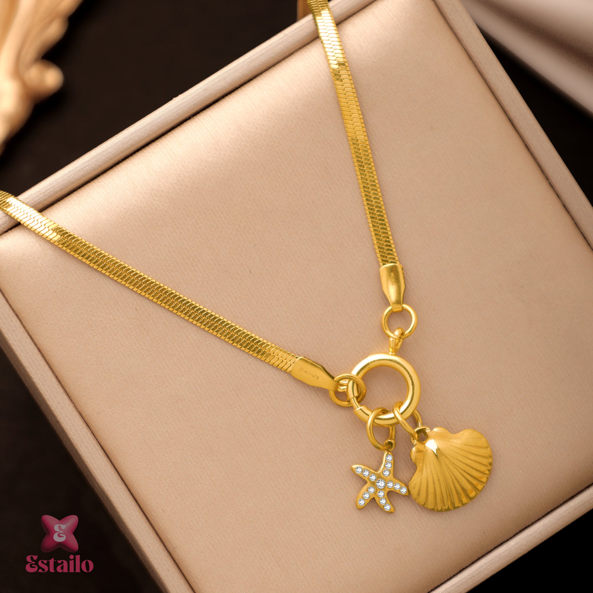 Sea Breeze Charm Necklace