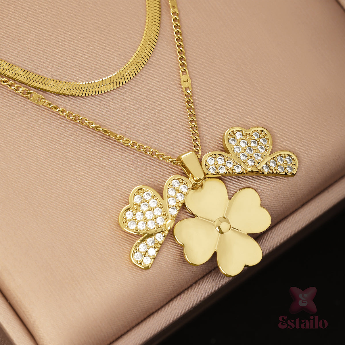 Gleam Clover Necklace