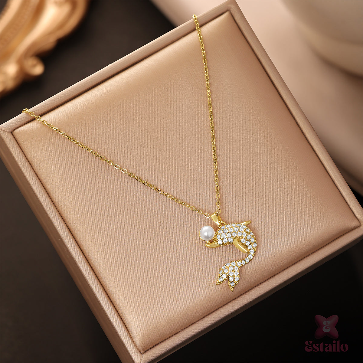 Ariel's Shimmer Pearl Necklace