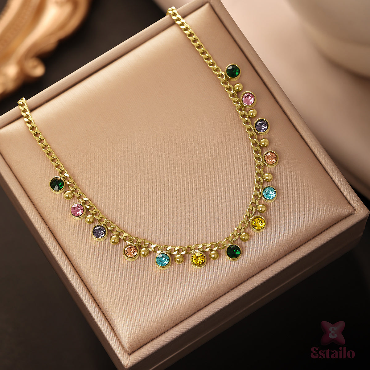 Festive Charm Chain Necklace