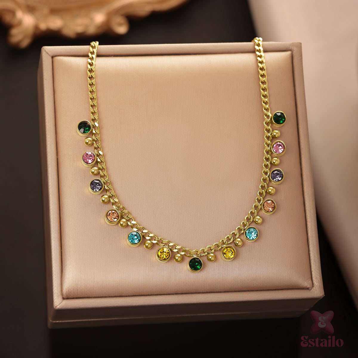 Festive Charm Chain Necklace