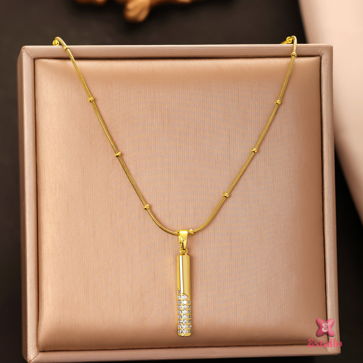 Gilded Bar Necklace