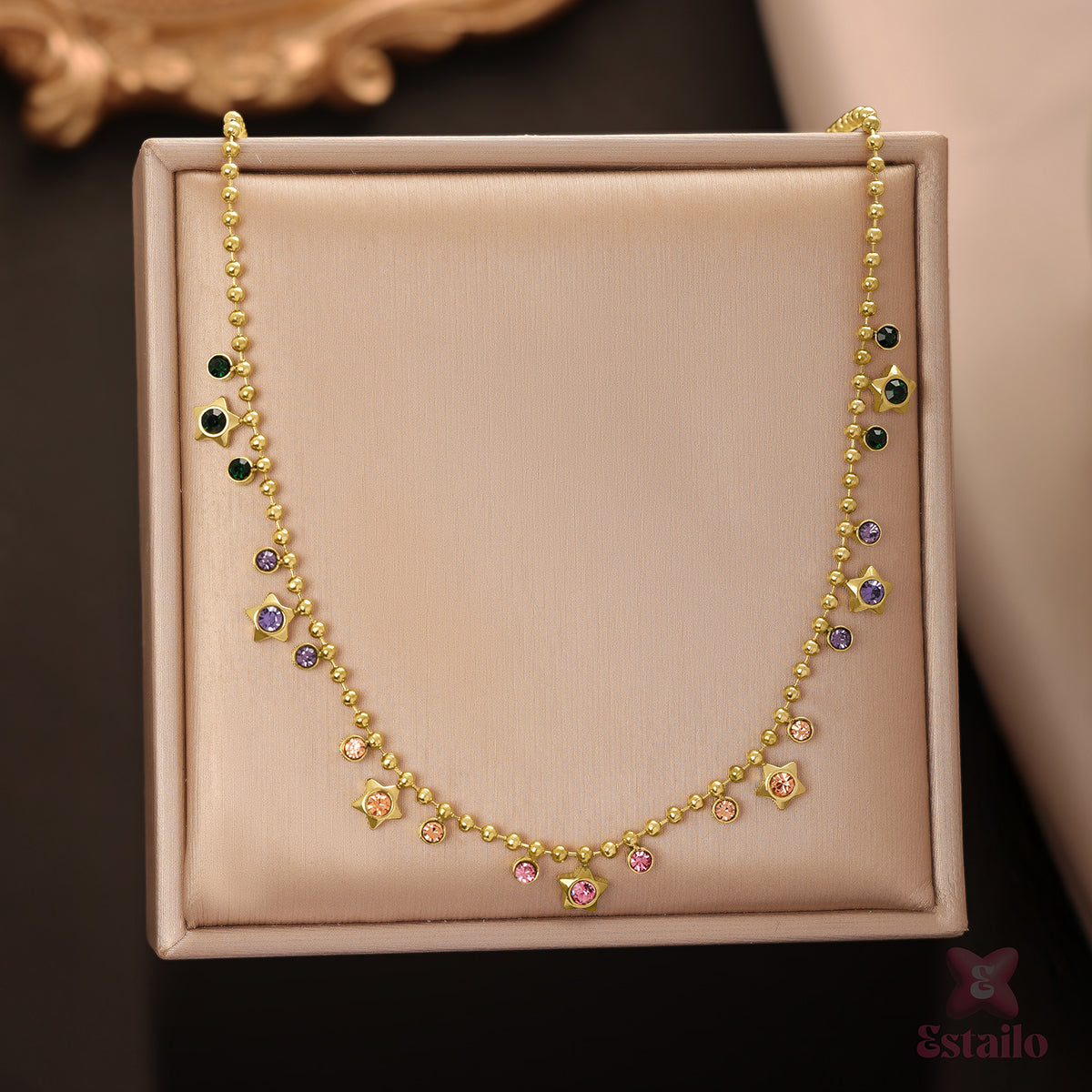 Cosmic Sparkle Chain Necklace