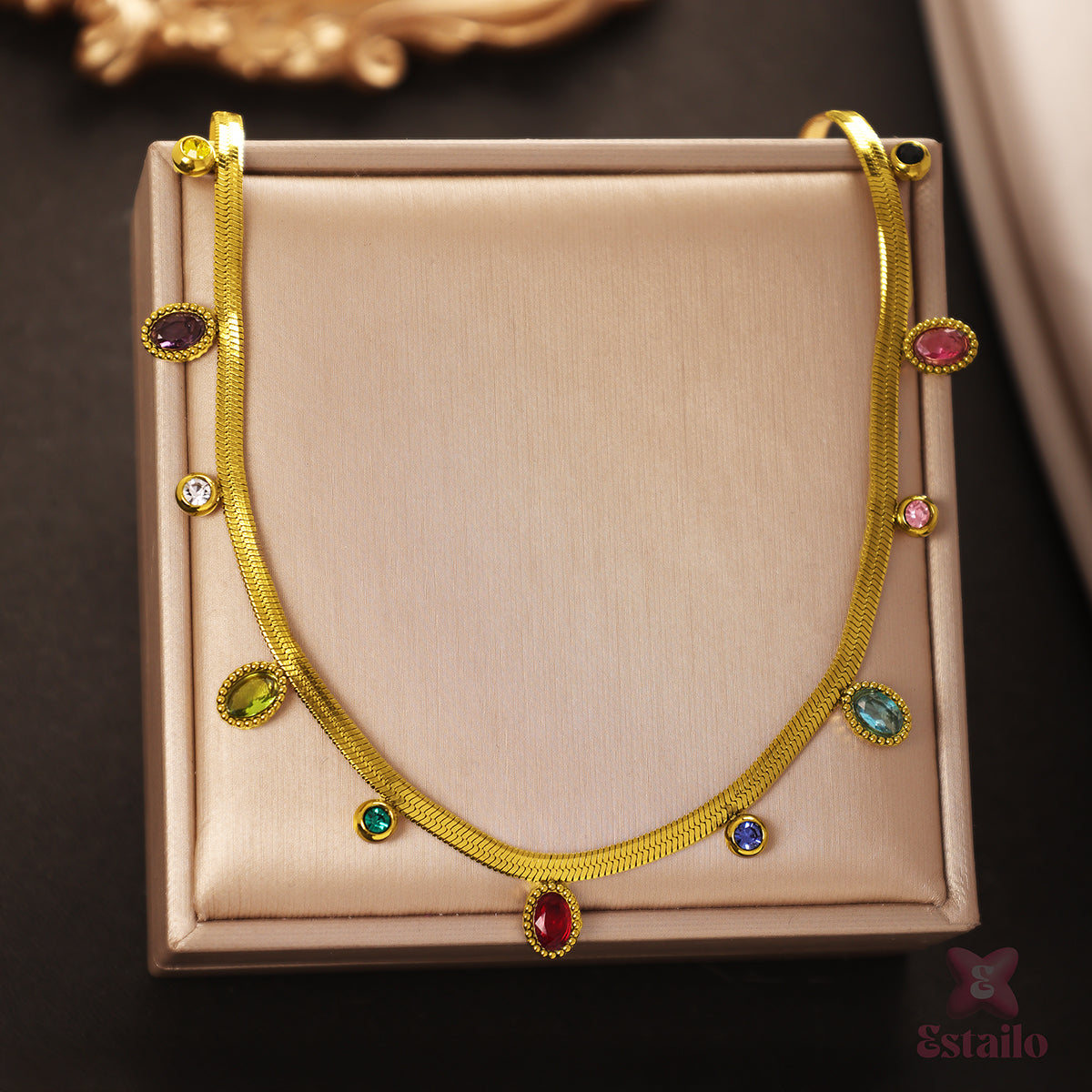 Chromatic Cascade Necklace