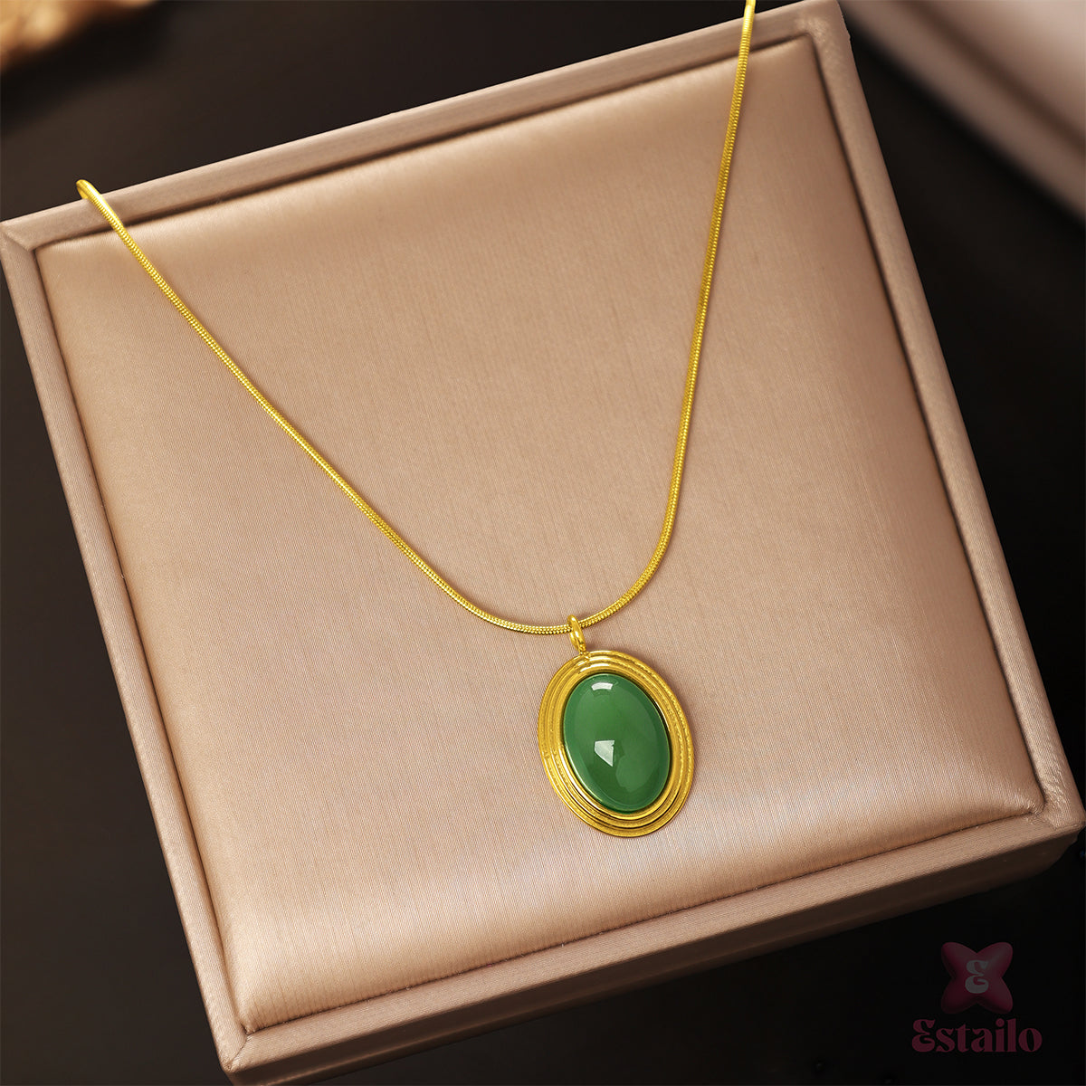 Forest Gem Chain Necklace