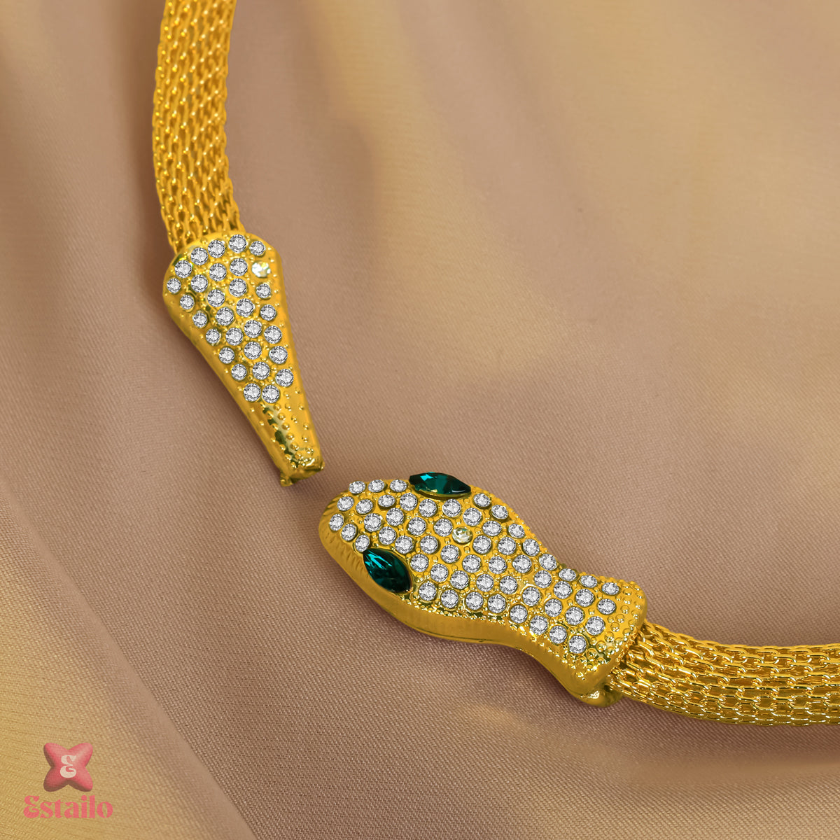 Emerald Serpent Necklace