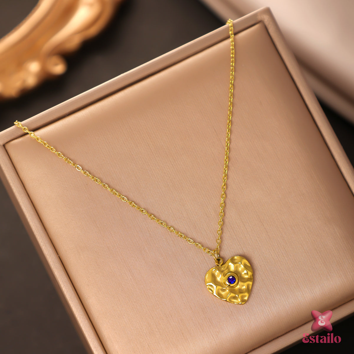 Sapphire Heart Necklace