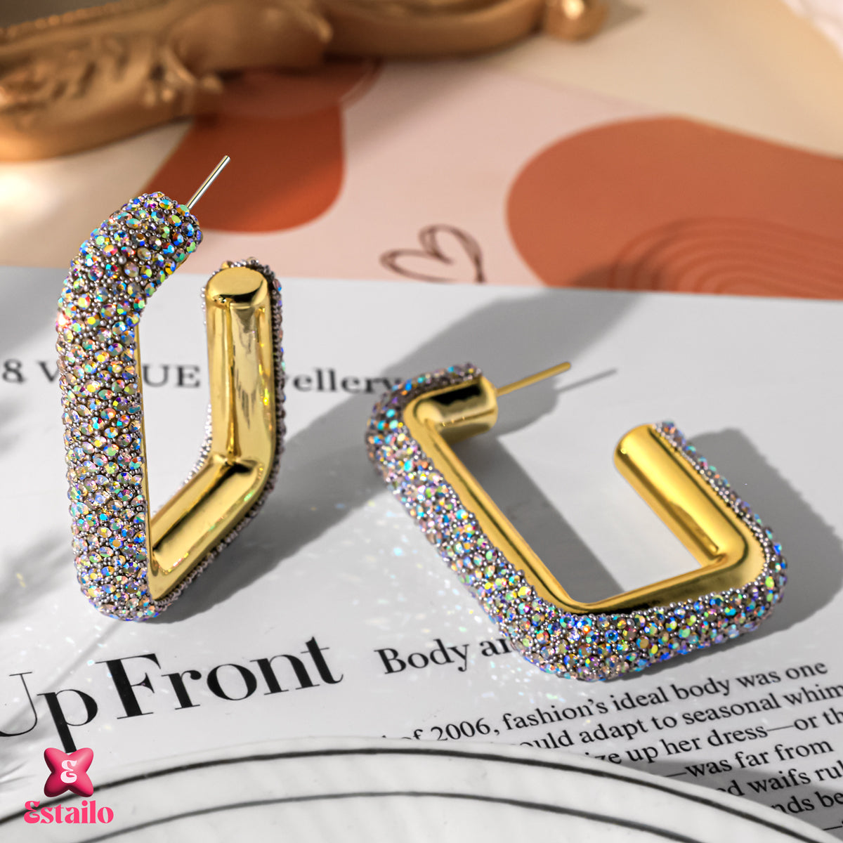 Geometric Hoop Earrings