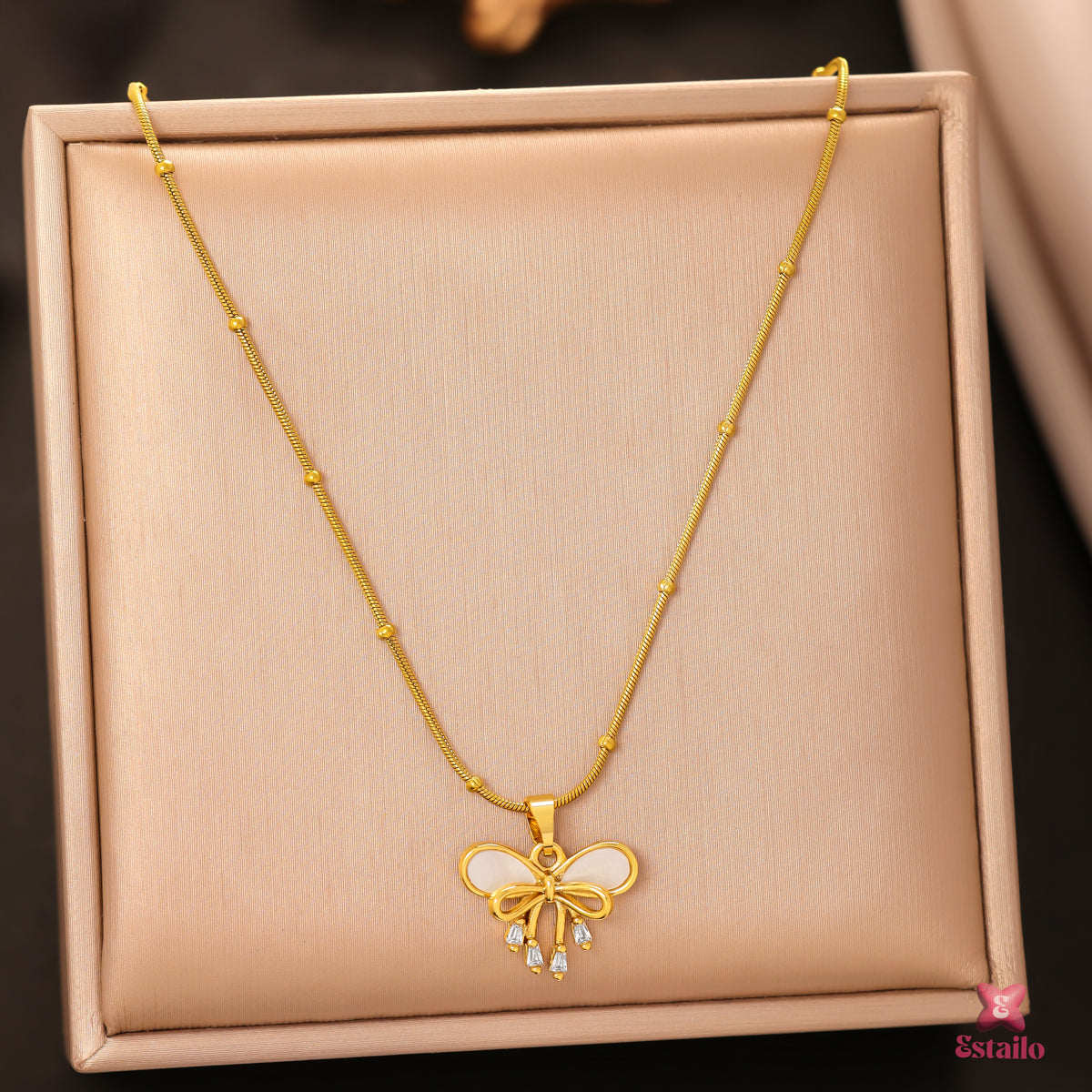 Gilded Wing Necklace