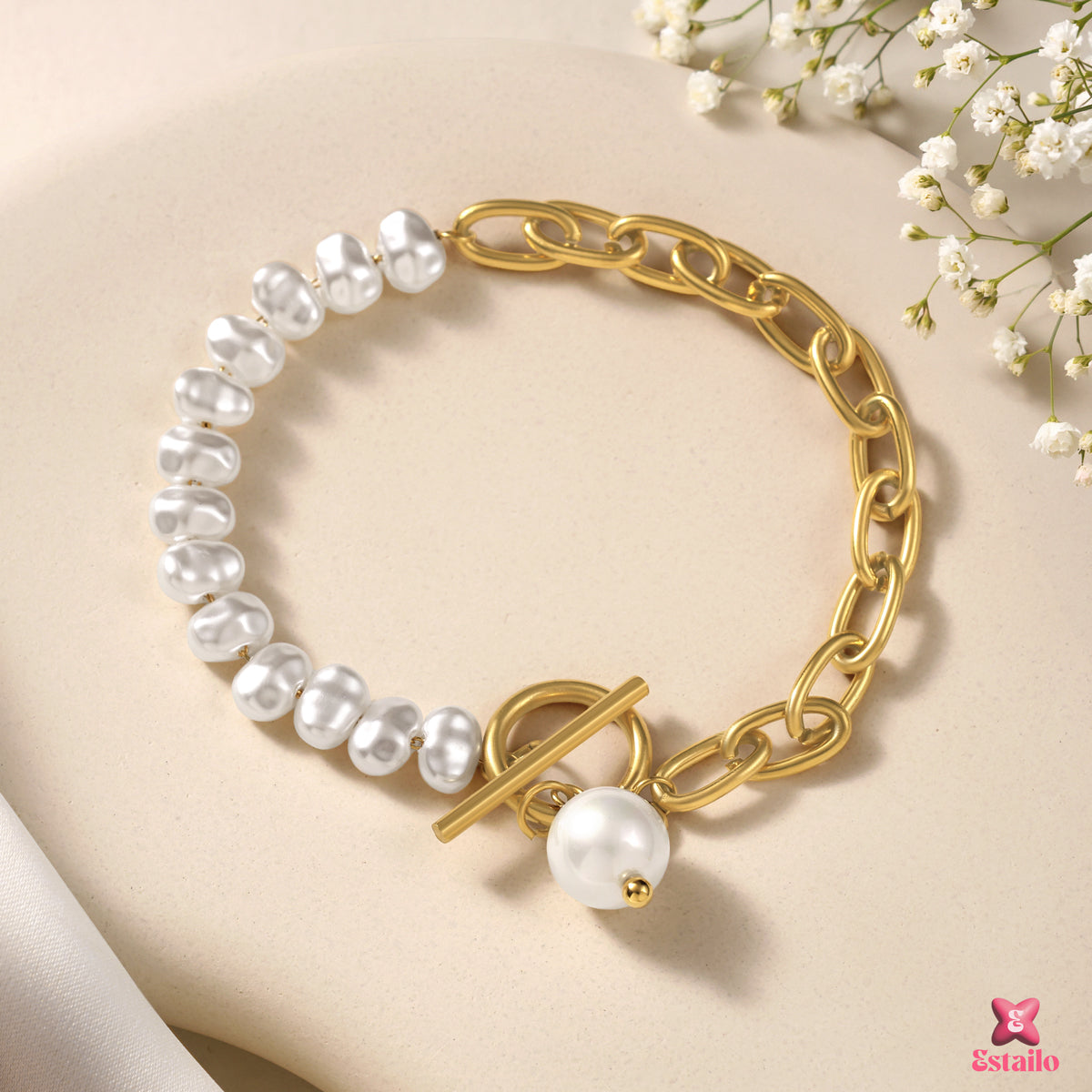 Ivory Pearl Bloom Bracelet