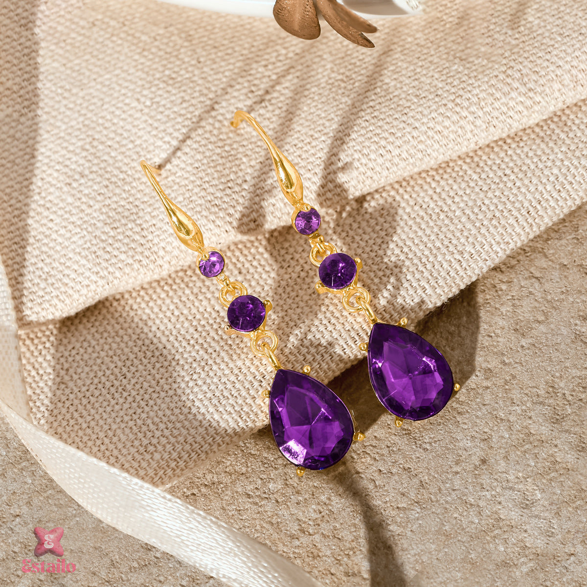 Amethyst Royale Drops Earrings