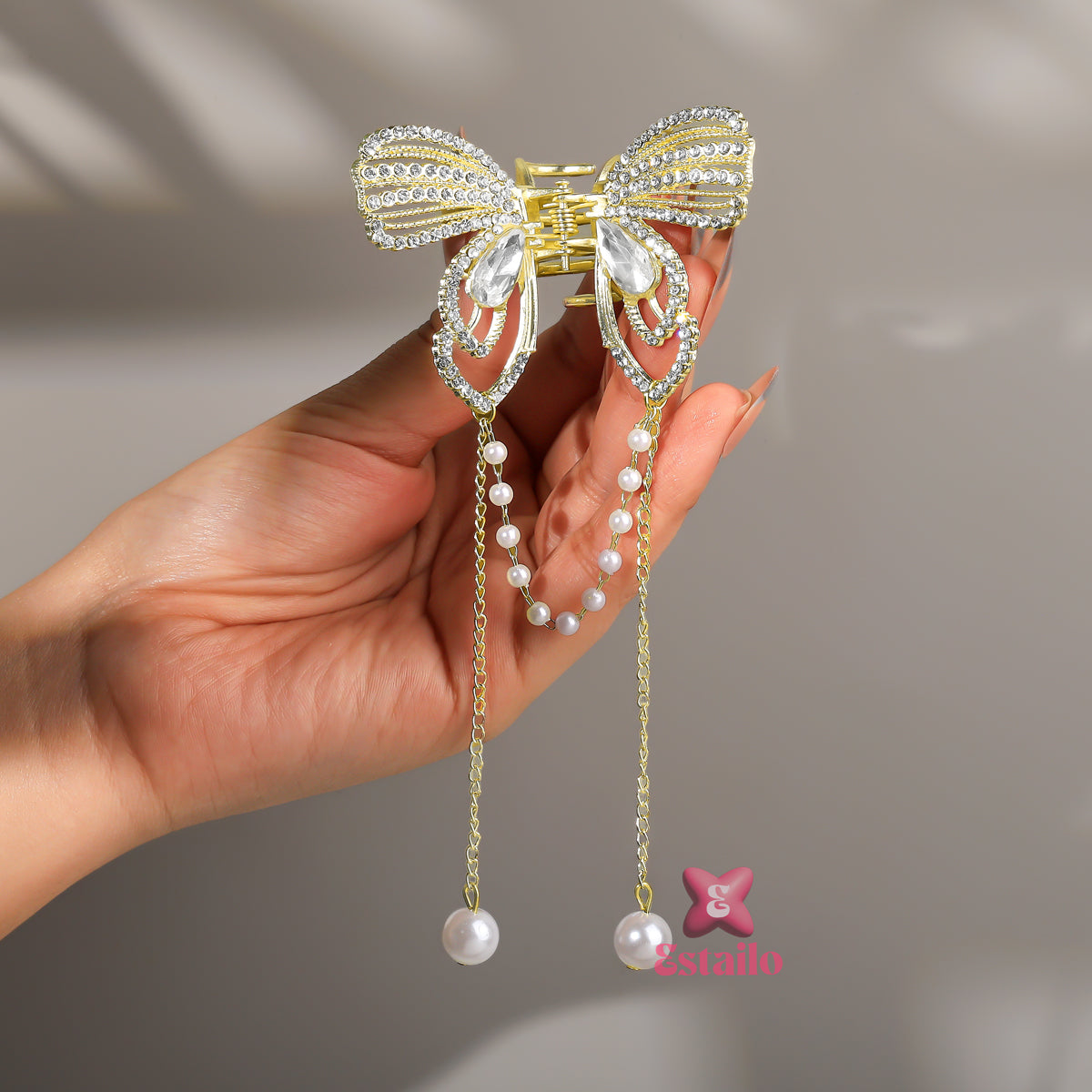 Dazzling Butterfly Cascade Hair Claw