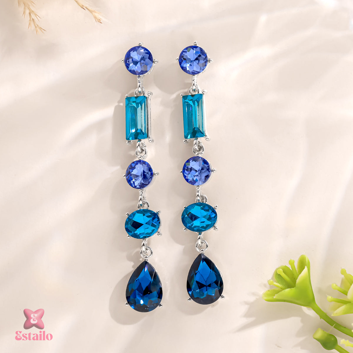 Sapphire Cascade Earrings