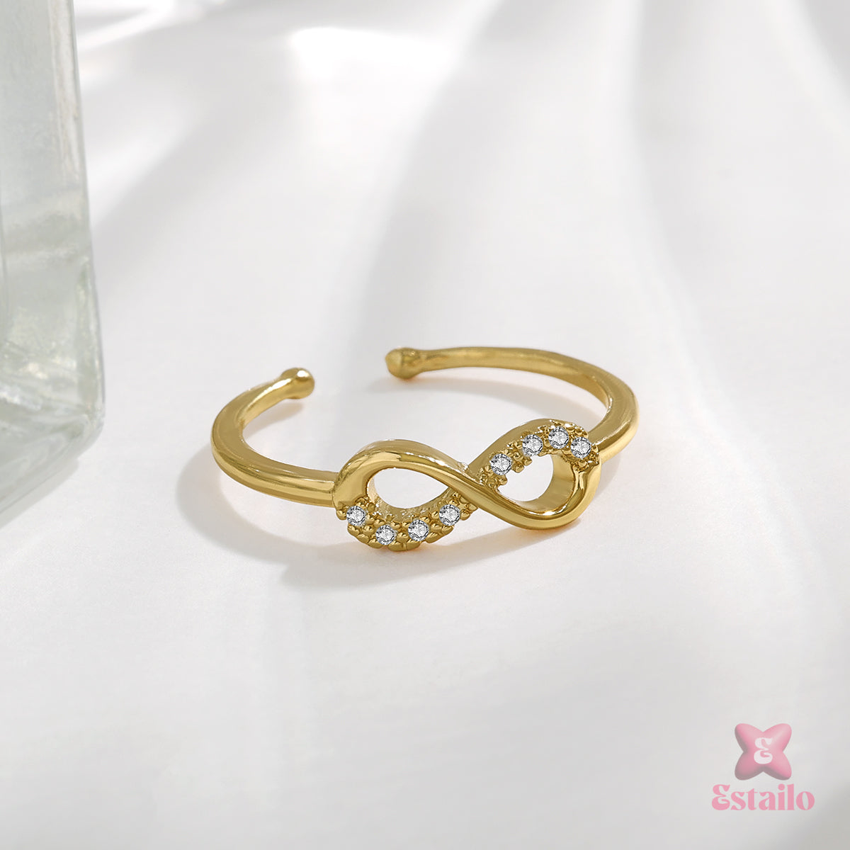 Infinity Drip Heart Ring