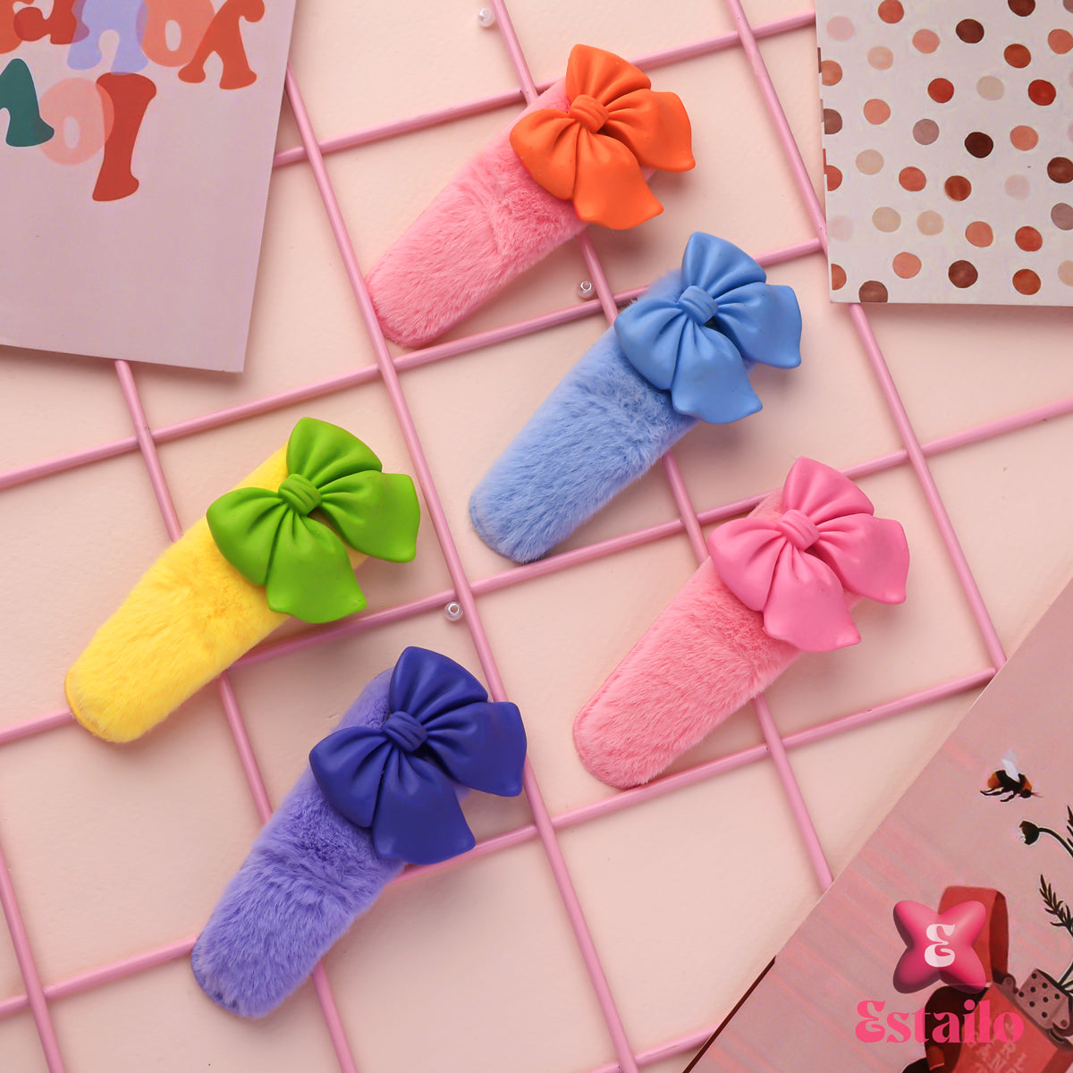 Fluff & Bow Clips (PACK OF 1)