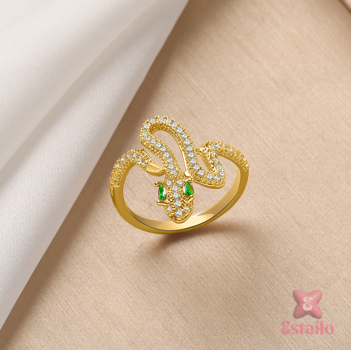 Golden Viper Ring