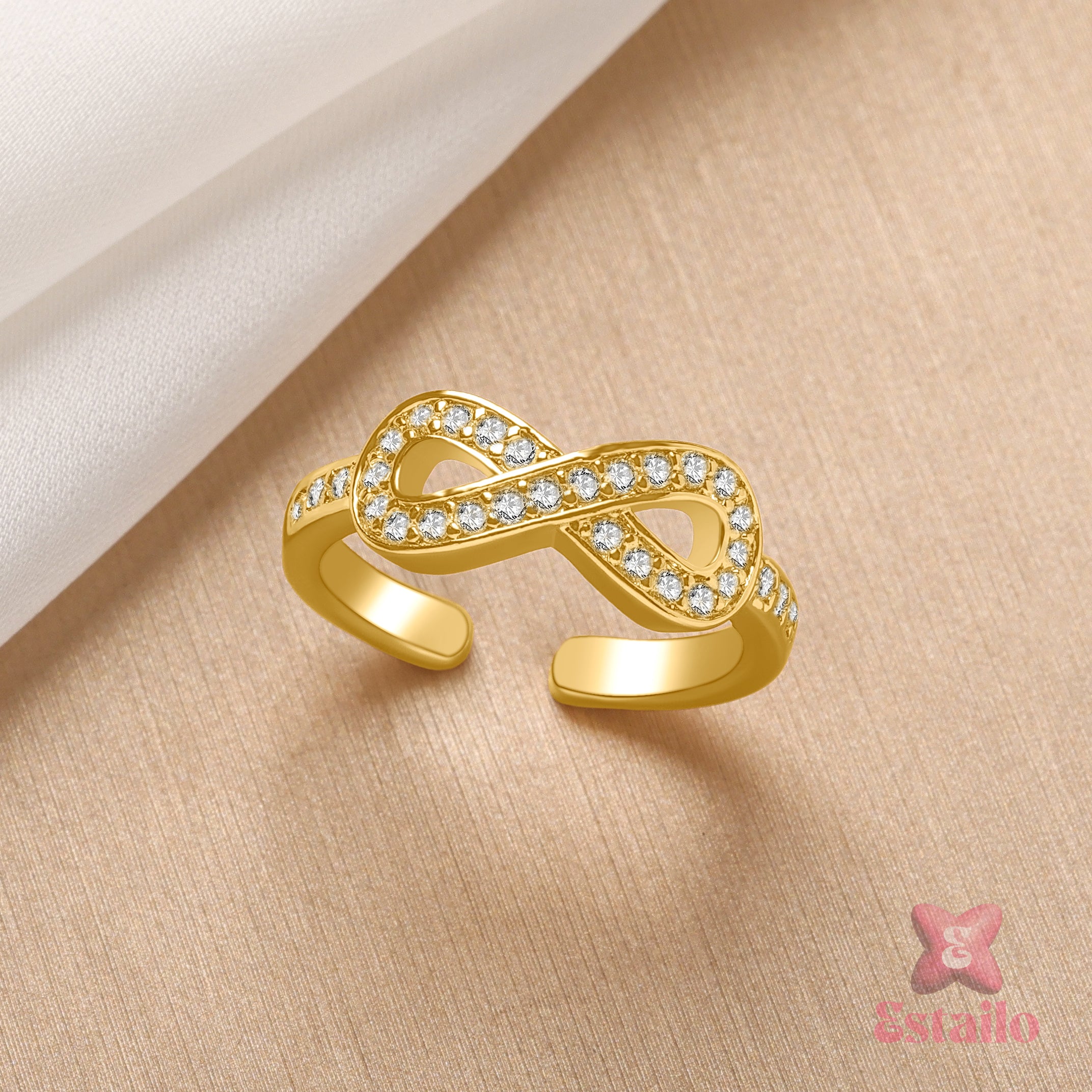 Golden Infinity Ring