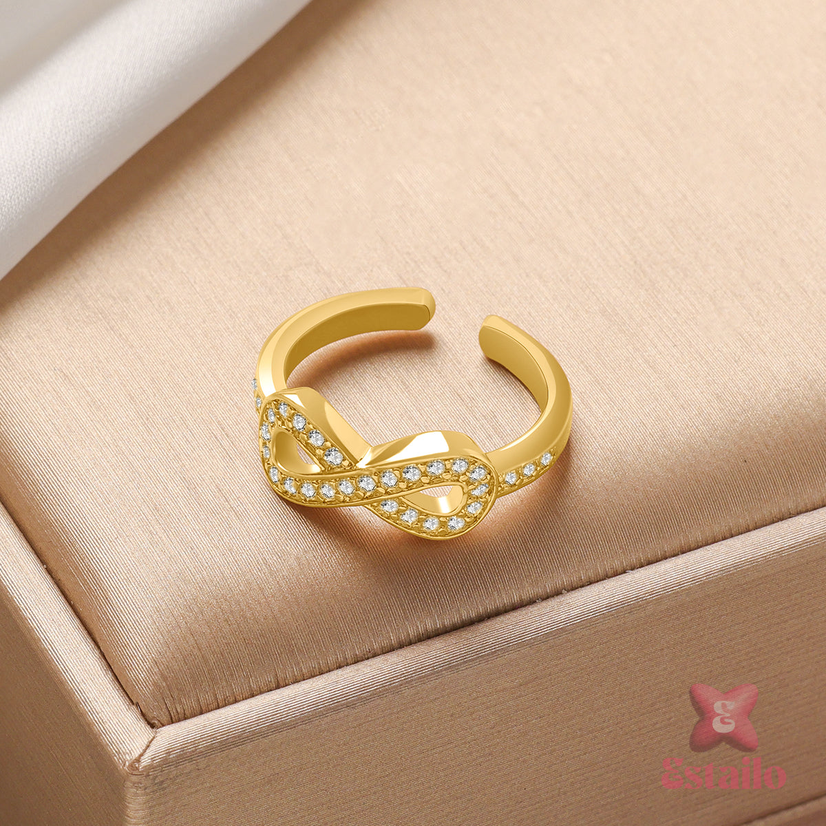 Golden Infinity Ring