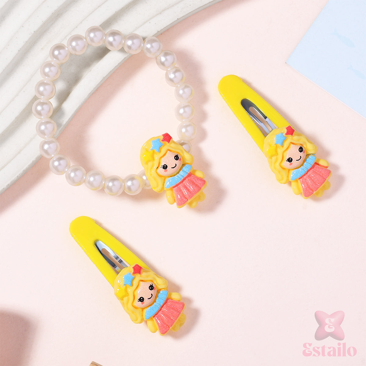 Sunny Princess Pearl Hair Set