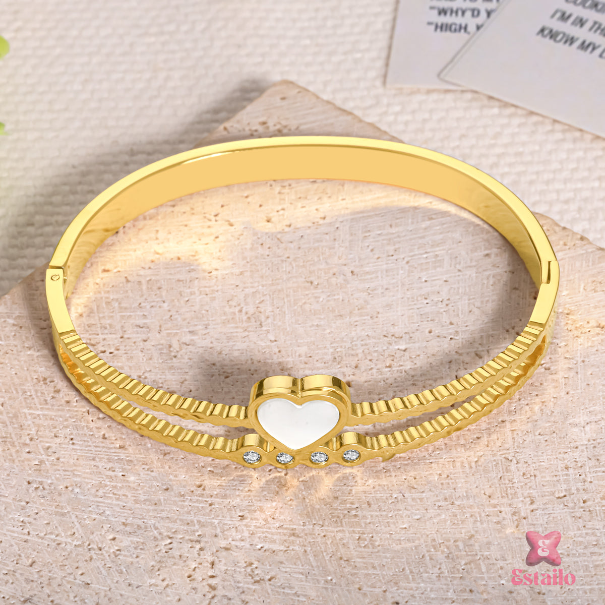 Two-Tiered Heart Bracelet