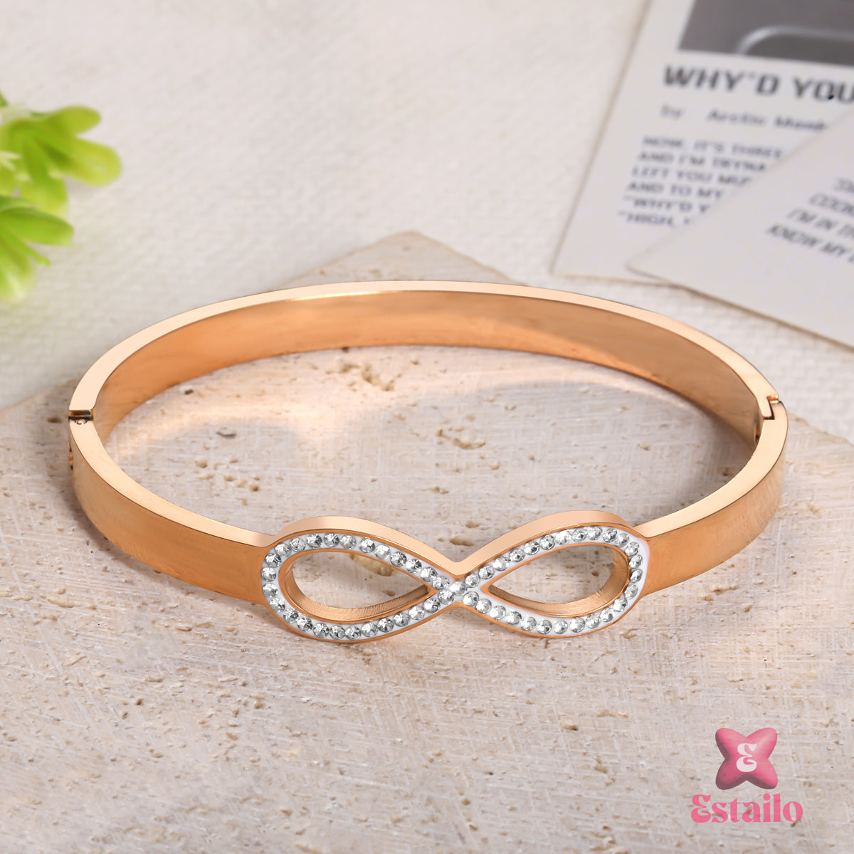 Gilded Infinity Bracelet