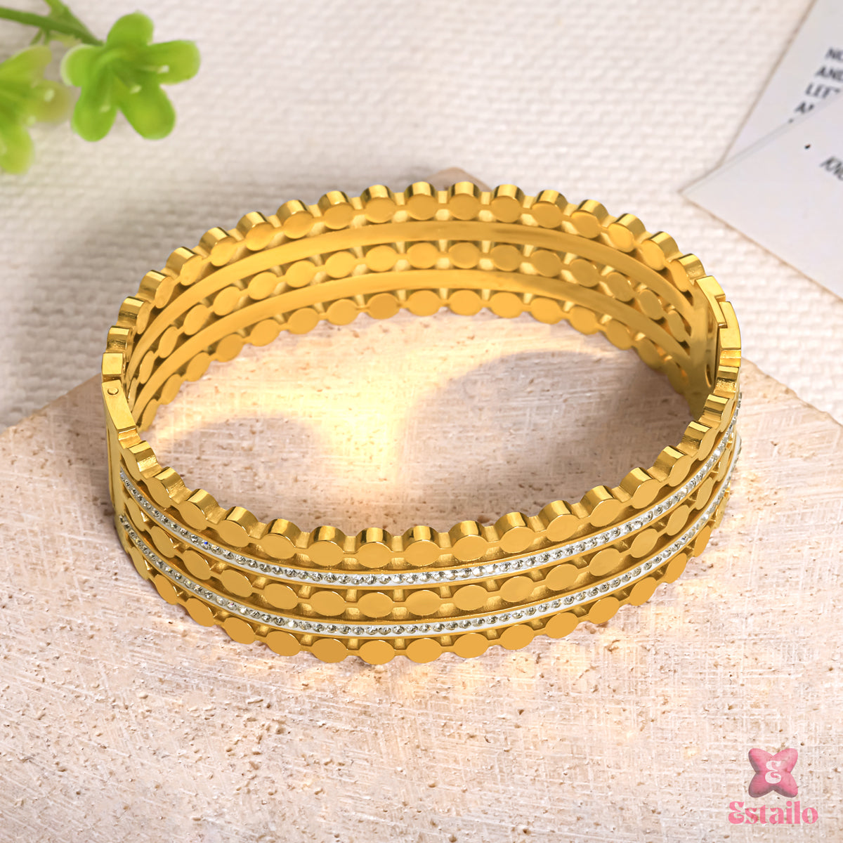 Beaded Sparkle Cuff Bracelet