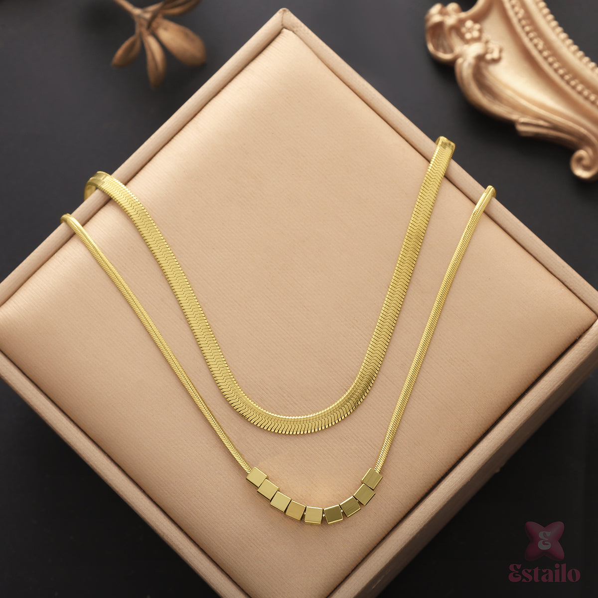 Golden Duo Layer Necklace