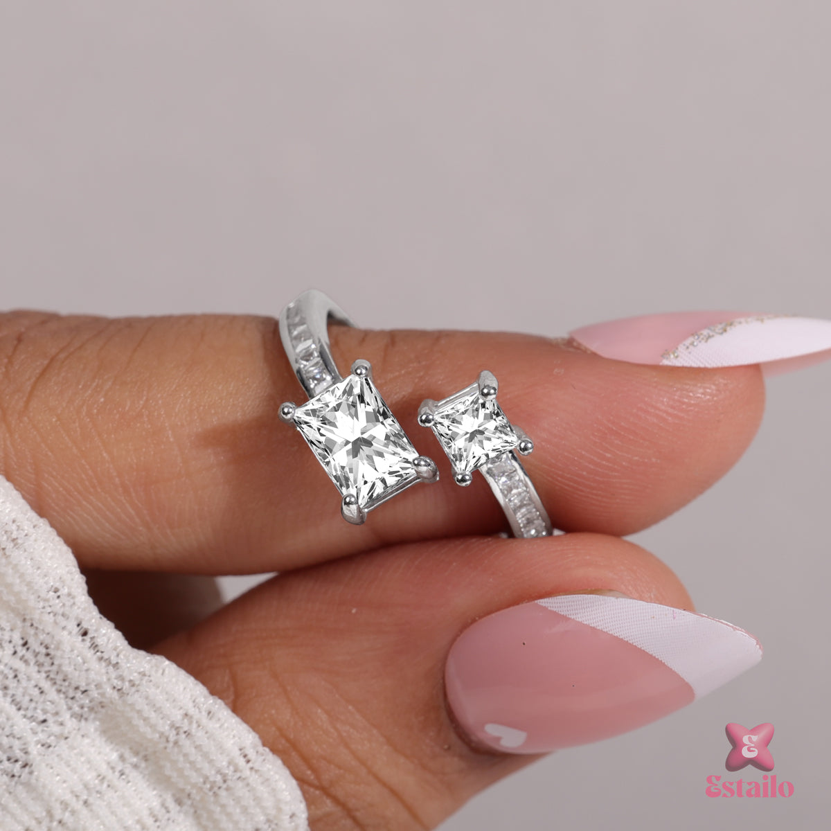 Lumina Twin Stone Ring