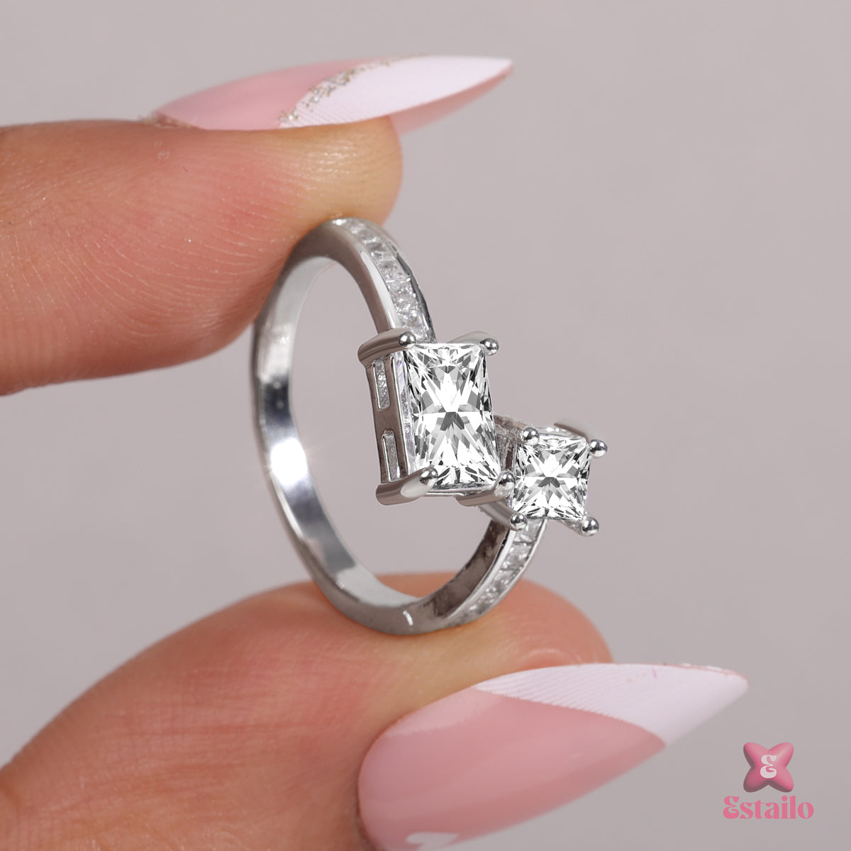 Lumina Twin Stone Ring