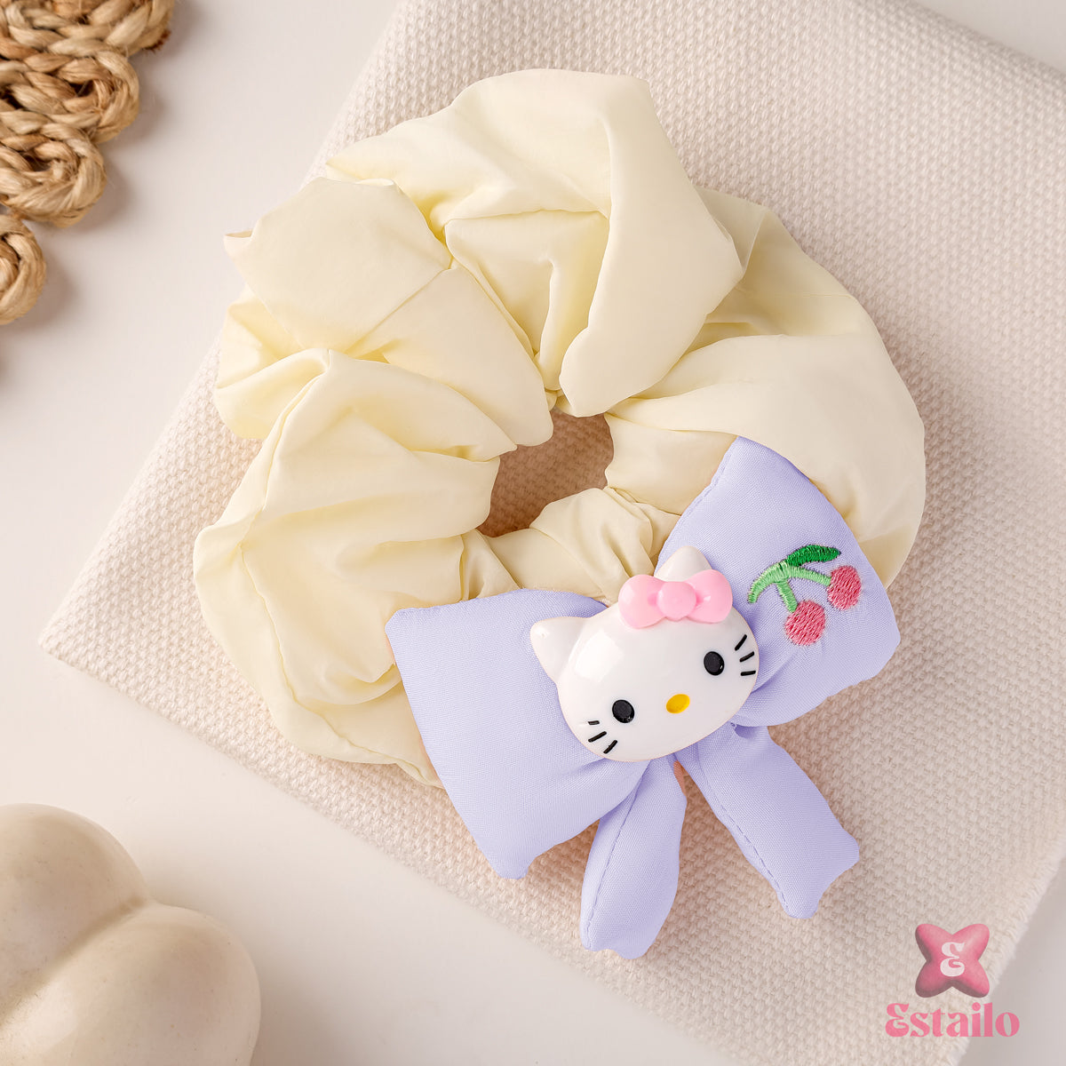 Haloglitz Kitty Hair Scrunchies