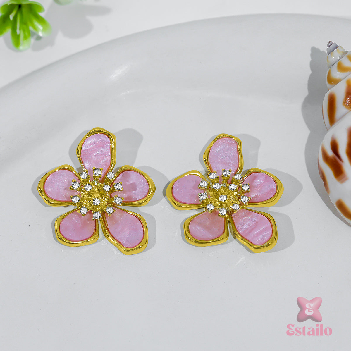 Dewdrops Petal Studs