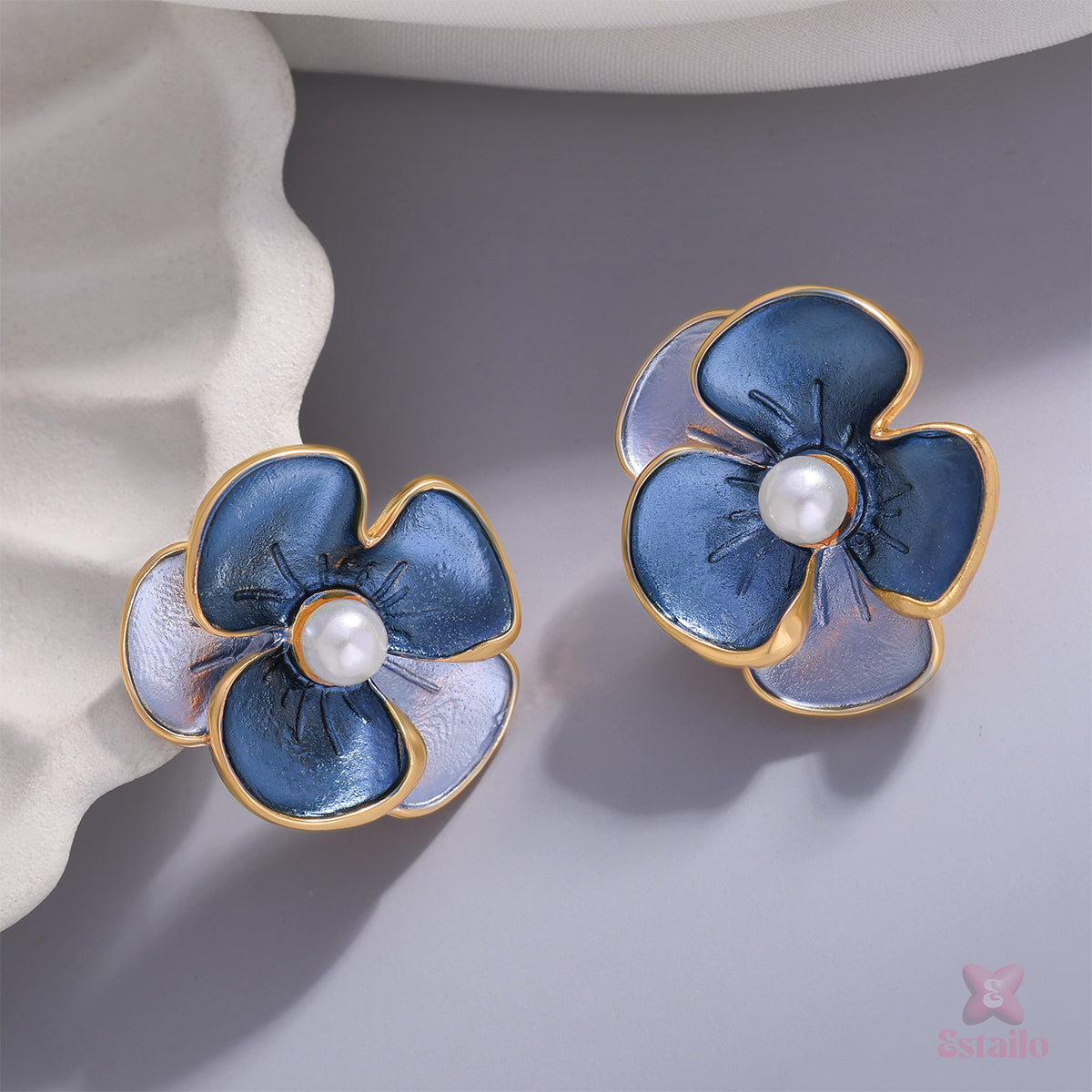 Dewy Rosebud Studs Earring