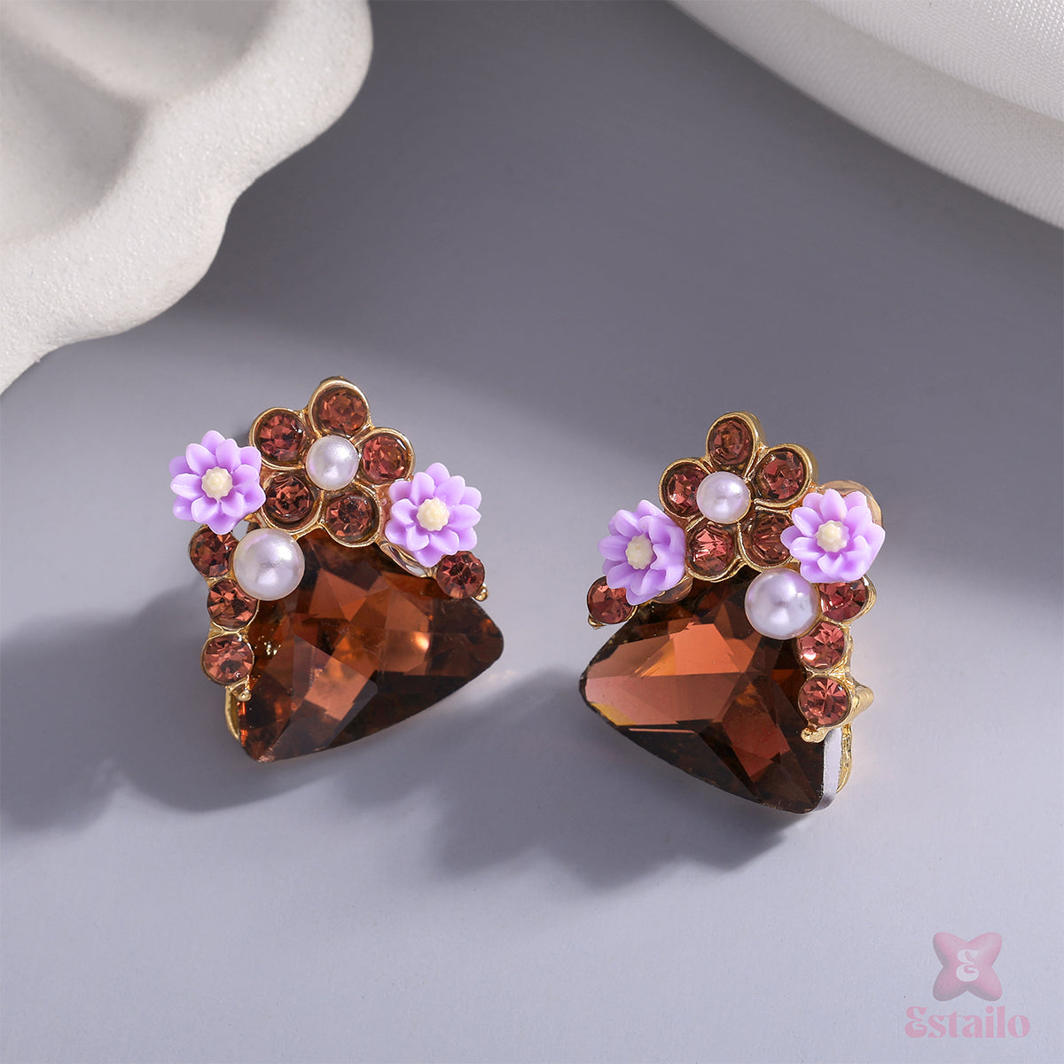 Floral Pearl Studs Earring