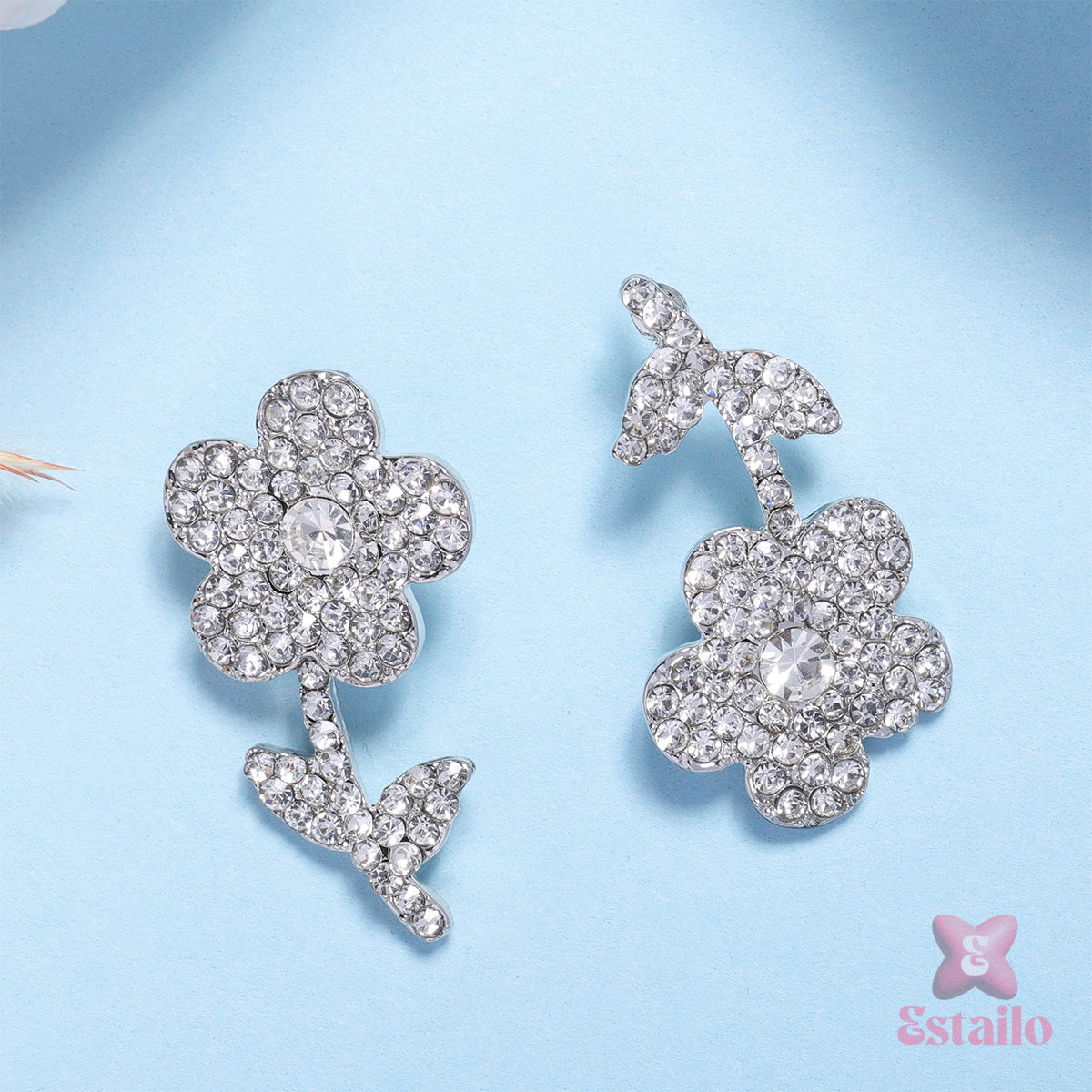 Crystal Bloom Studs Earring