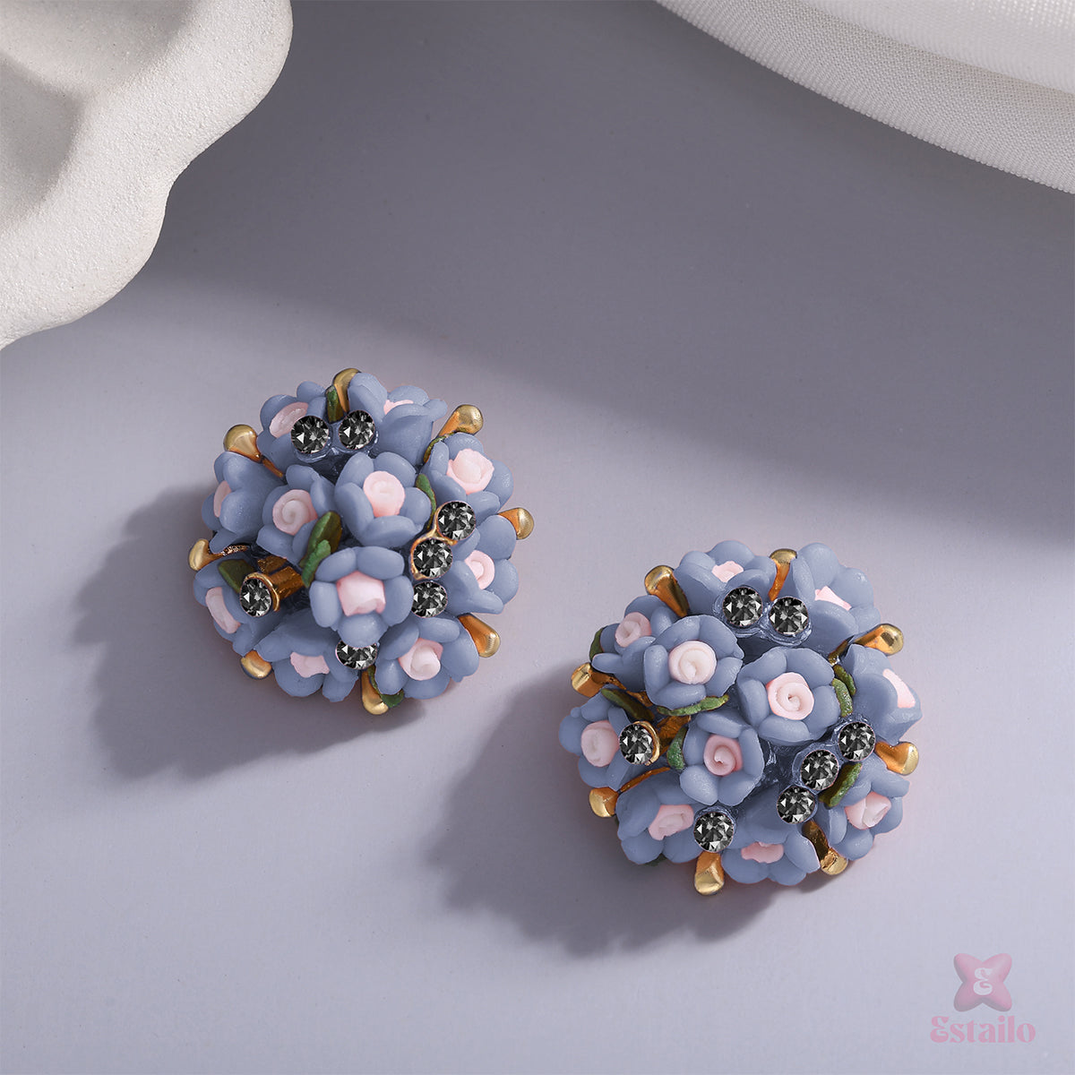 Darling Rosette Stud Earring