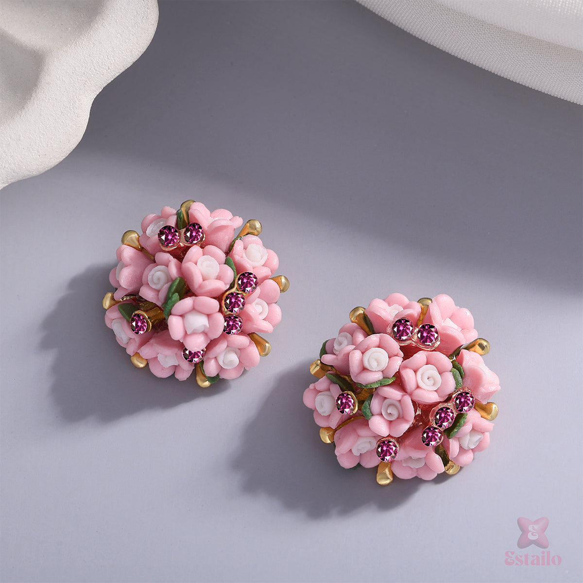 Petite Rose Studs Earring