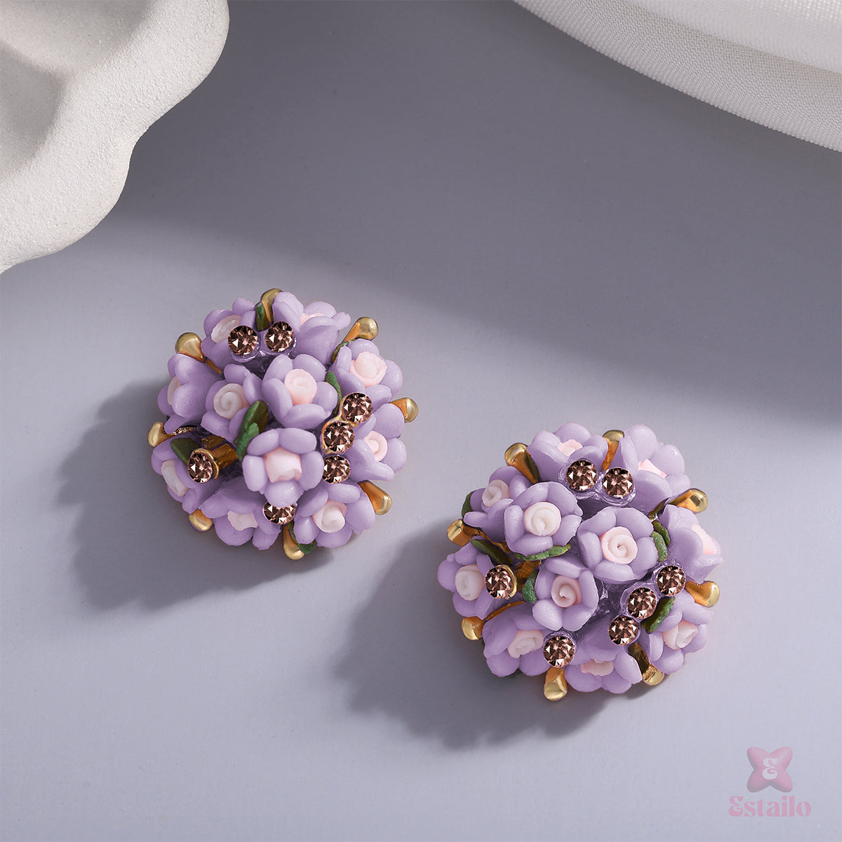 Gilded Blossom Studs Earring