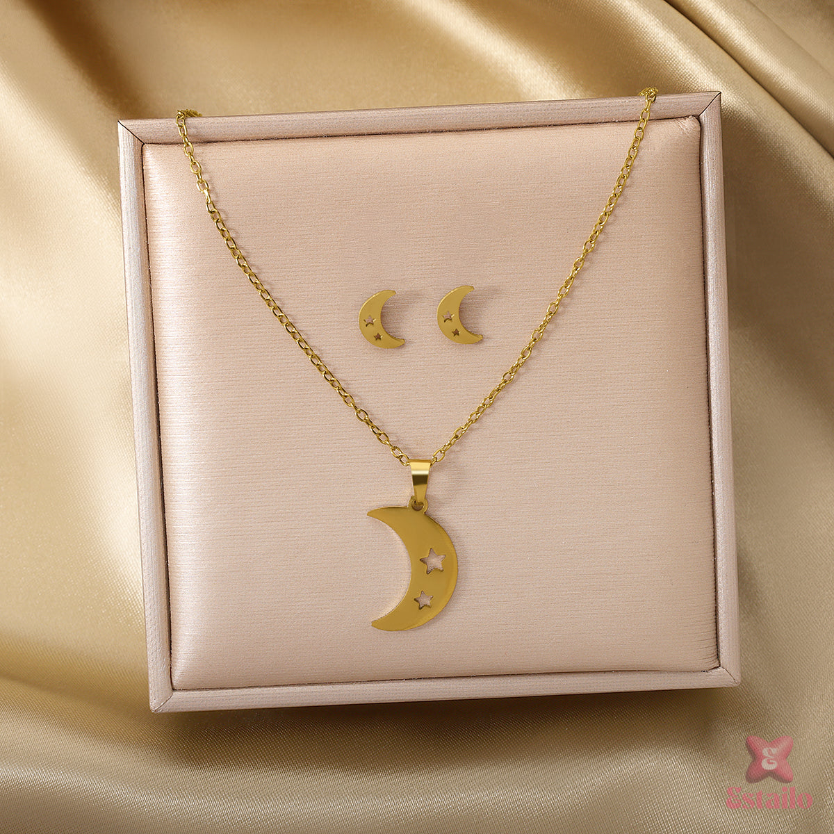 Crescent Crush Charm Necklace