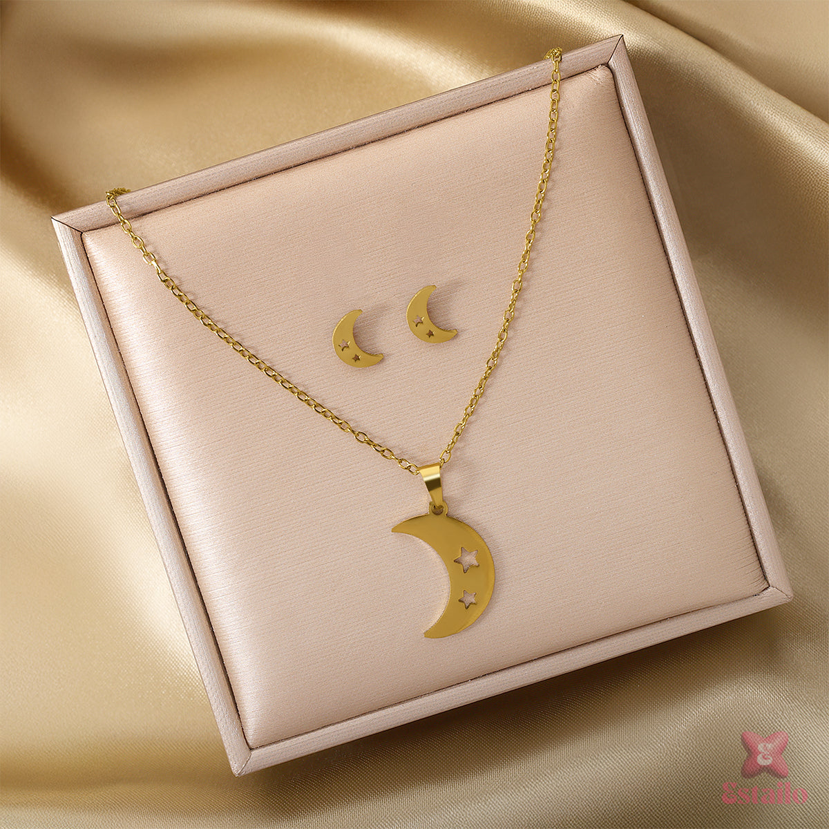 Crescent Crush Charm Necklace