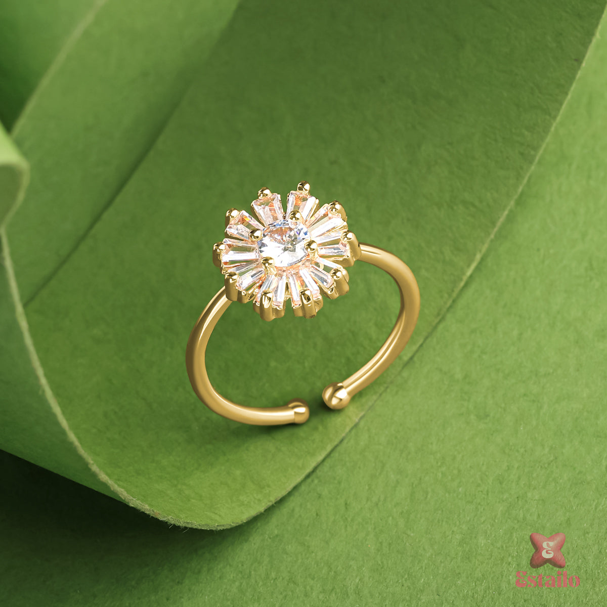 Golden Sunflower Ring