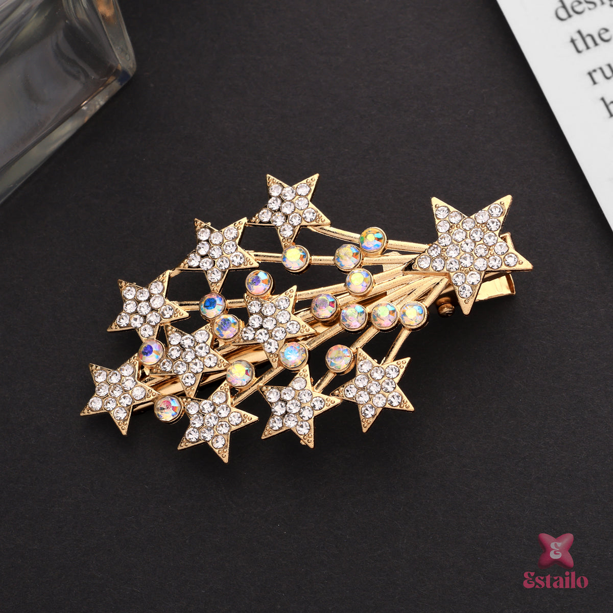 Rhinestone Star Hair Clip
