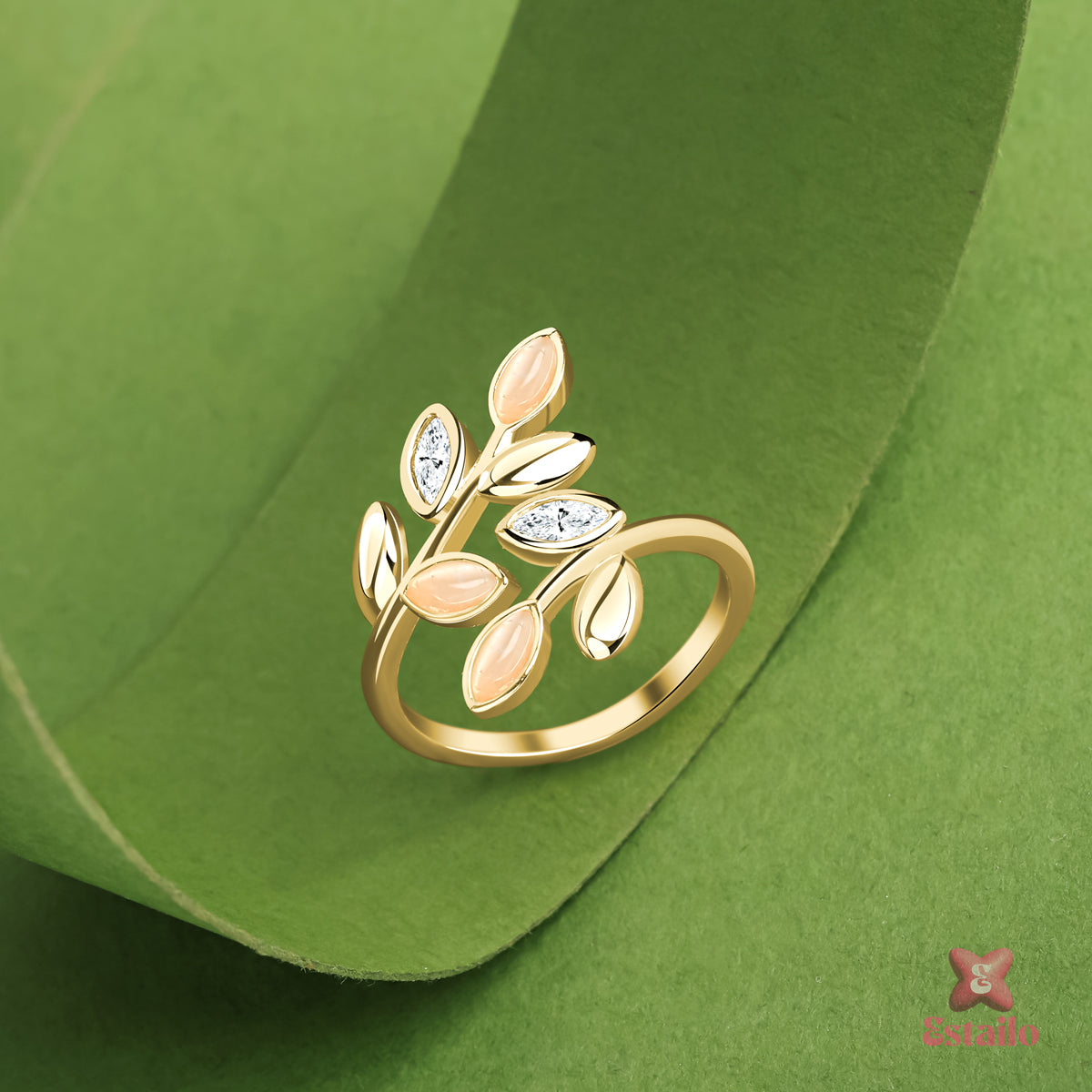 Sparkling Tendril Ring