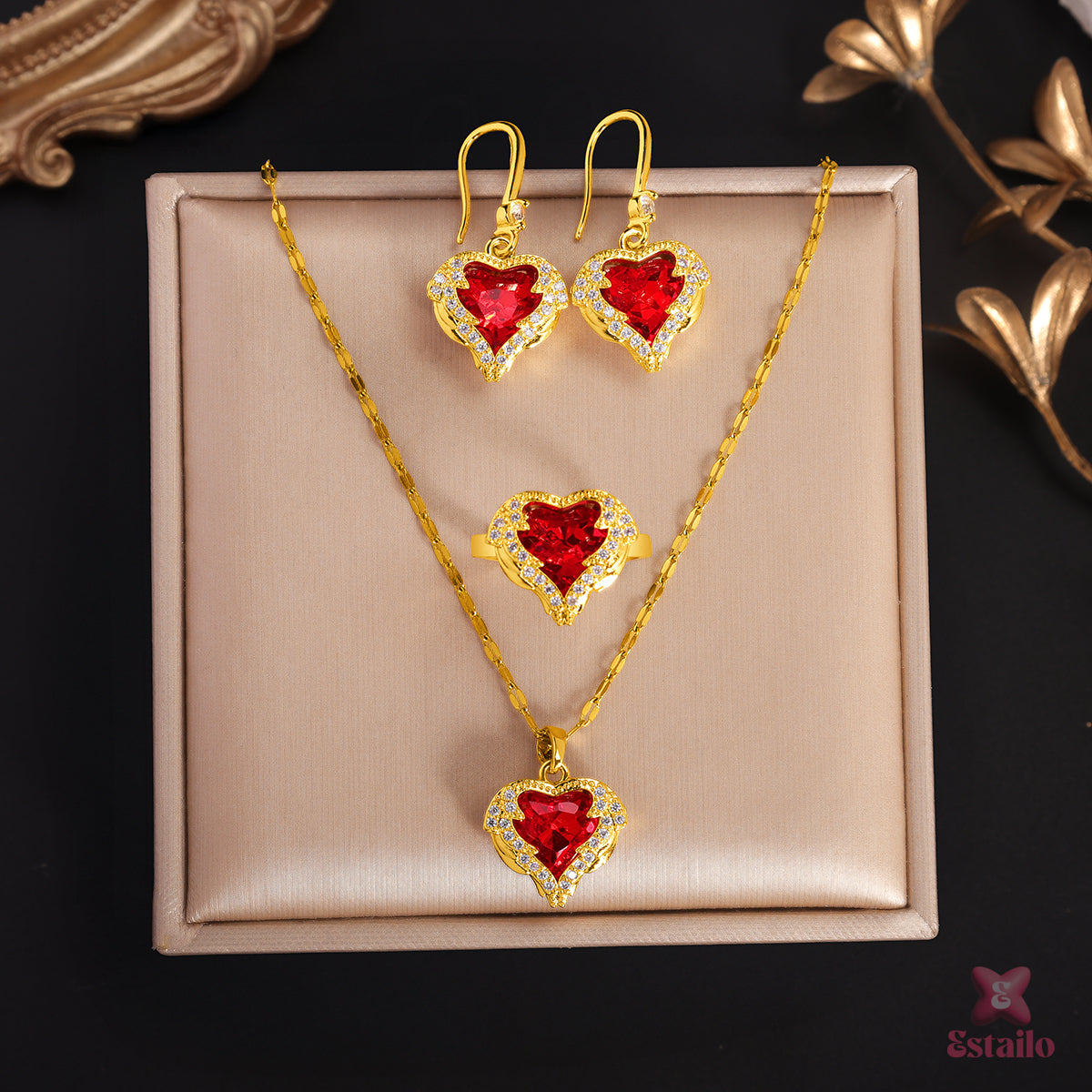 Glow & Grace Hearts Neckpiece