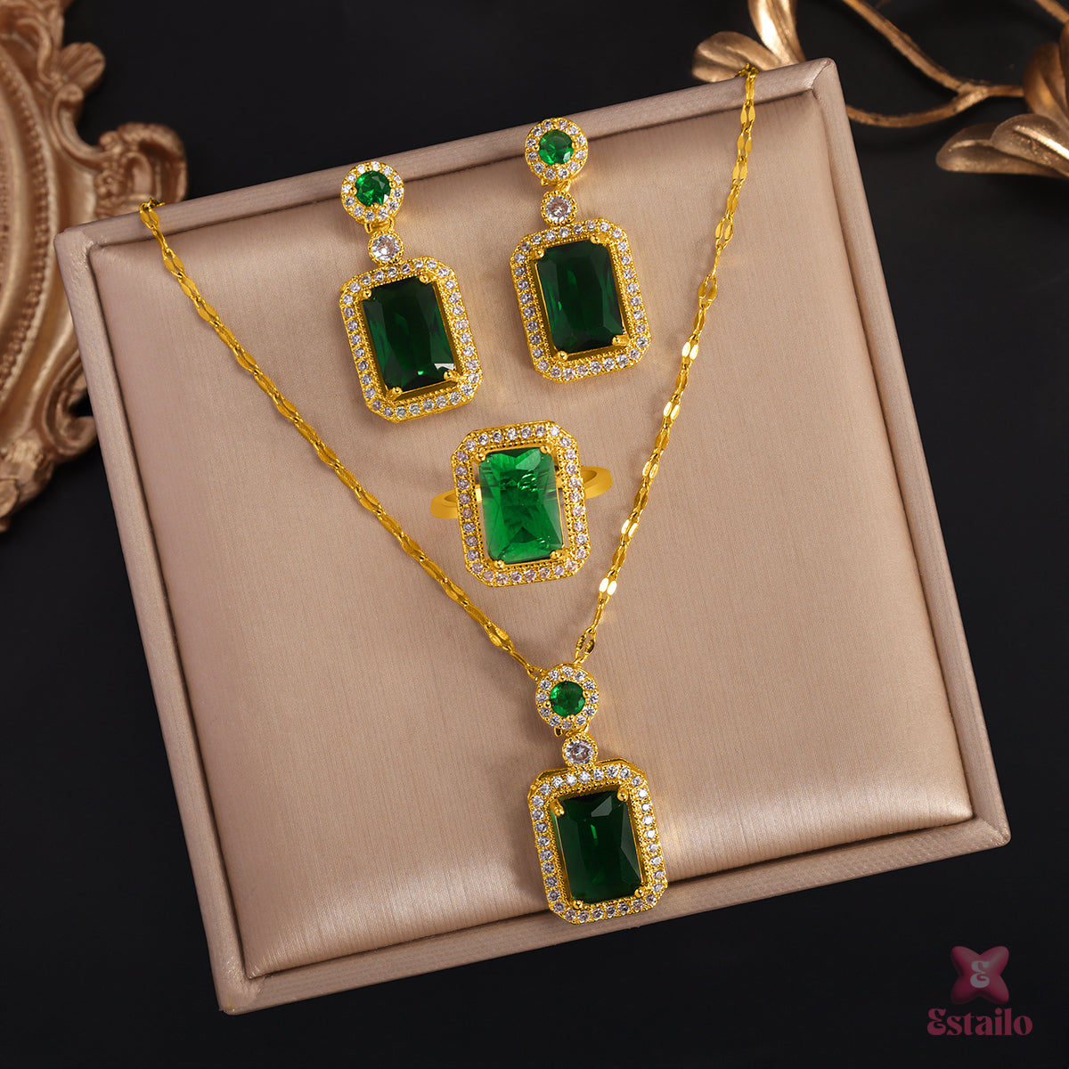 Gyeoul Green Glamour Set