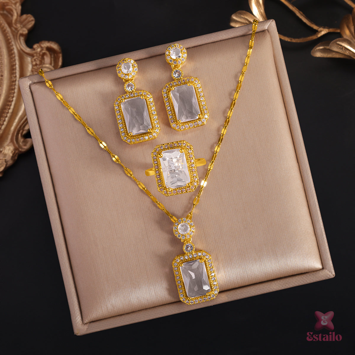 Glass Glow Necklace Set