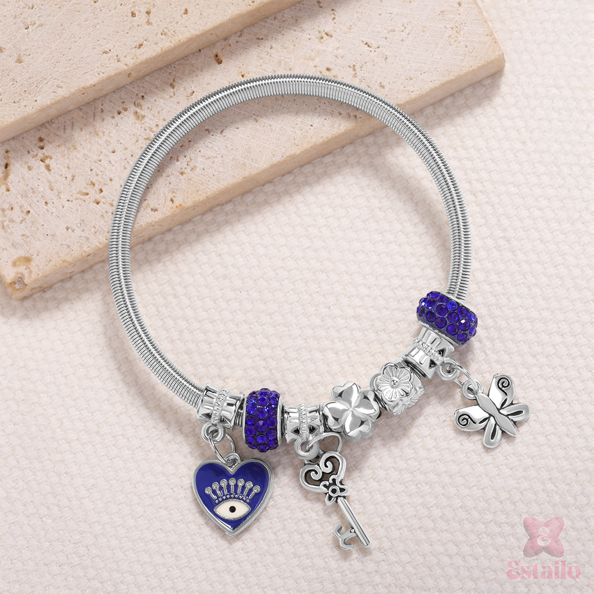 Mystic Key & Butterfly Bracelet
